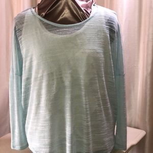 OLIIVE & OAK Light blue weight sheer long sleeve